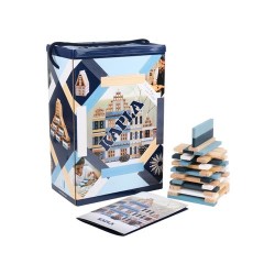 Kapla - Boîte de 200 planchettes bleu/blanc/nature