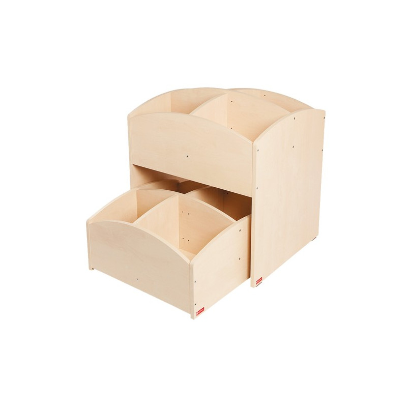 1 bac à livres 4 cases haut + 1 bac à livres 4 cases bas - Offre