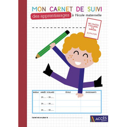 Mon carnet de suivi des apprentissages à l'école maternelle - Lot de 5 exemplaires